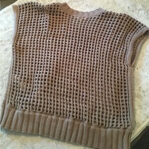 Splendid Taupe Knit Women's Sweater Size Medium